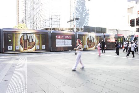 SydneyLightRail_FullWrap_Clarins
